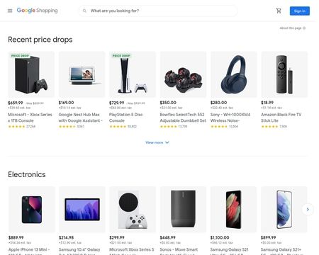 website thubmnail of Google Shopping