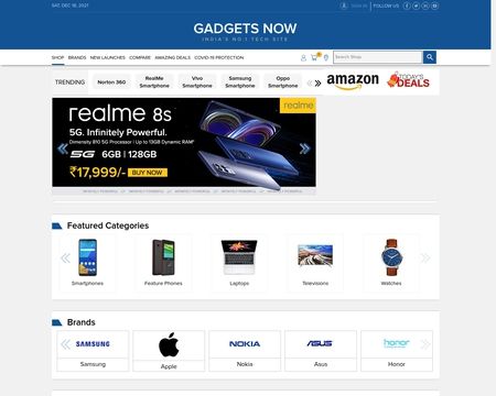 website thubmnail of Shopping.Indiatimes