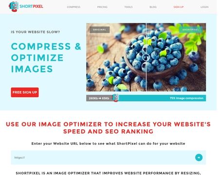 website thubmnail of Shortpixel