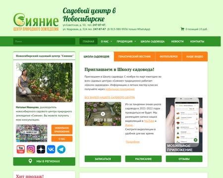 website thubmnail of Sianie54.ru