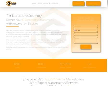 website thubmnail of Side Growth - Ecommerce Automation Agency