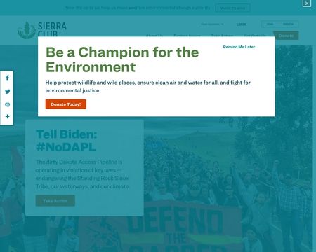 website thubmnail of Sierra Club