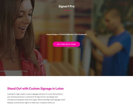 website thubmnail of Sign Art Pro