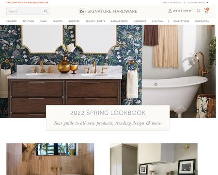 website thubmnail of Signature Hardware