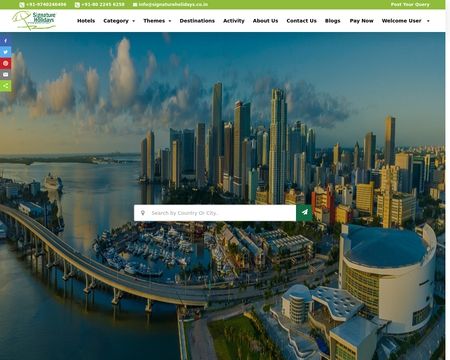 website thubmnail of Signature Holidays
