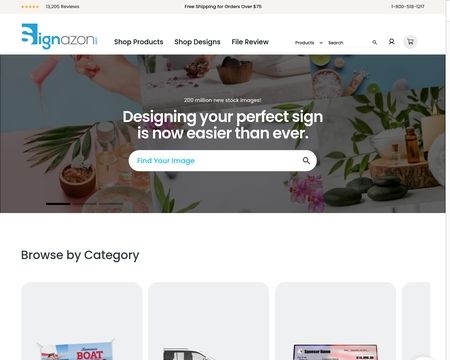 website thubmnail of Signazon.com