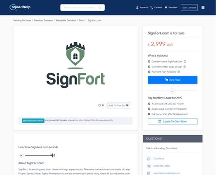 website thubmnail of SignFort