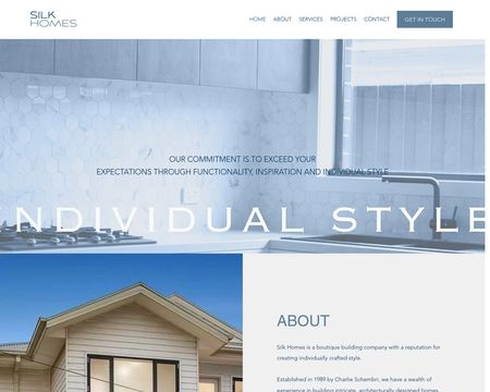 website thubmnail of Silk Homes