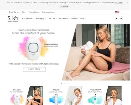 website thubmnail of Silk'n