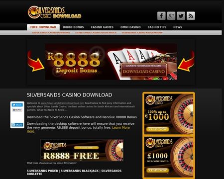website thubmnail of Silversandscasinodownload.net