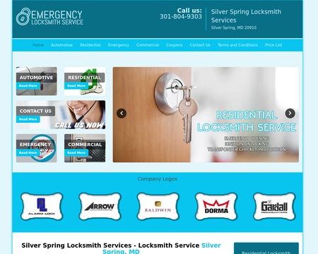 website thubmnail of Silverspringlocksmithservices