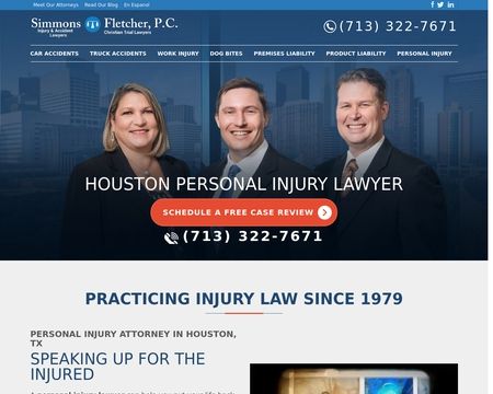 website thubmnail of Simmons and Fletcher, P.C.