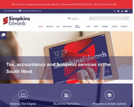 website thubmnail of Simpkins Edwards