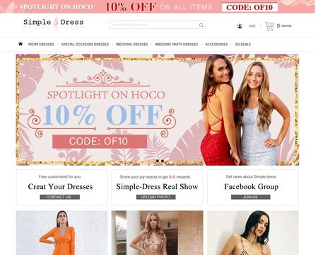 website thubmnail of SimpleDress