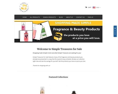 website thubmnail of Simple Treasures for sale