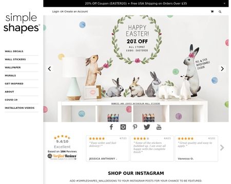 website thubmnail of Simple Shapes