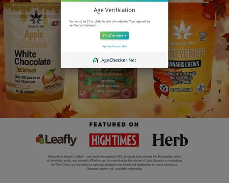 website thubmnail of Simply Crafted CBD