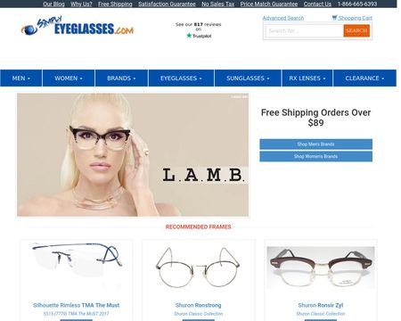 website thubmnail of Simply Eyeglasses