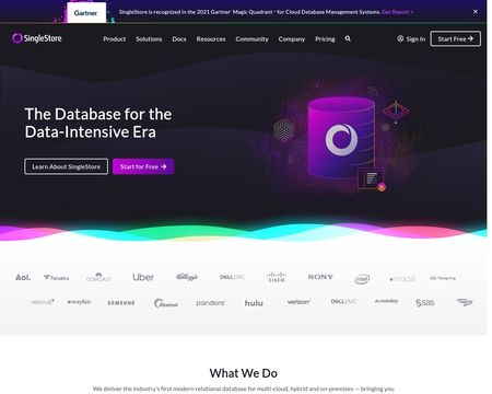 website thubmnail of Singlestore