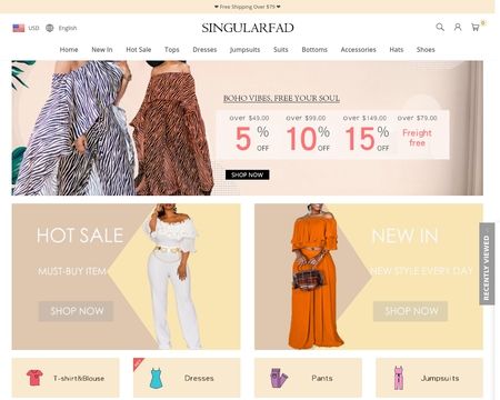 website thubmnail of Singularfad