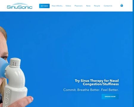 website thubmnail of SinuSonic