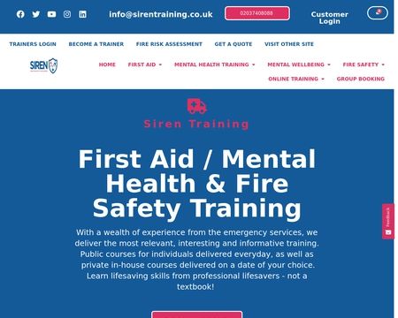 website thubmnail of SirenTraining.co.uk