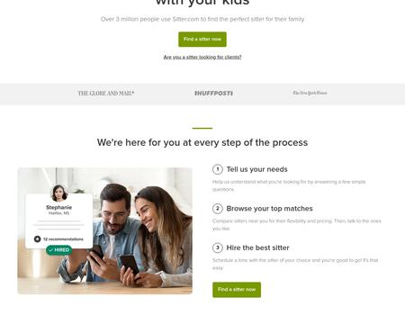 website thubmnail of Sitter.com
