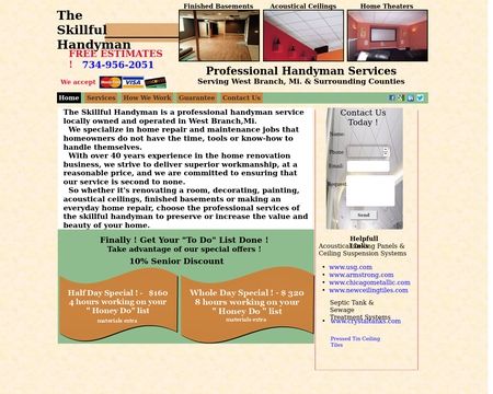 website thubmnail of SkiillfulHandyman