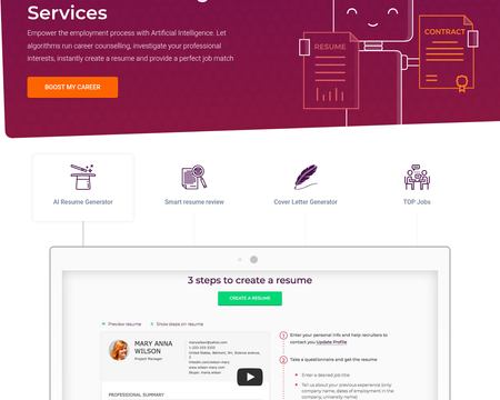 website thubmnail of Skillroads - AI Resume Career Builder