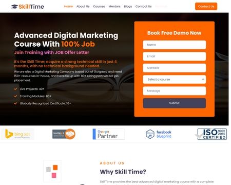 website thubmnail of SkillTime