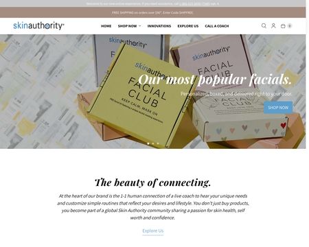 website thubmnail of Skin Authority