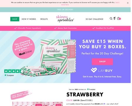 website thubmnail of Skinny Sprinkles
