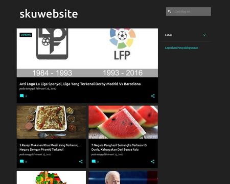 website thubmnail of Skuwebsite.blogspot