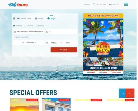 website thubmnail of Sky-tours