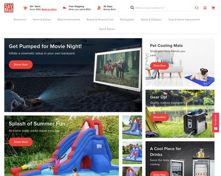 website thubmnail of Sky Mall