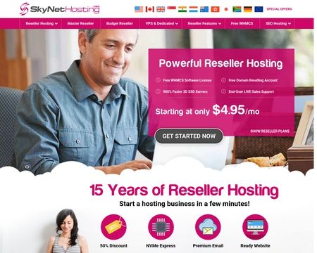 website thubmnail of SkyNetHosting
