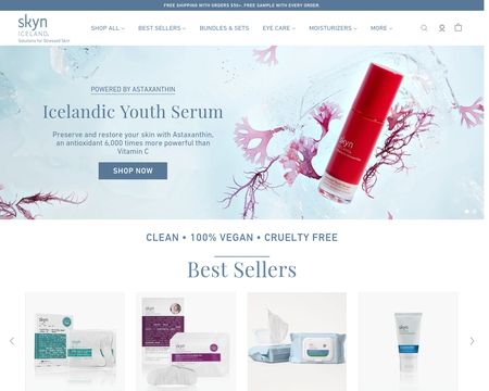 website thubmnail of Skyn Iceland Inc
