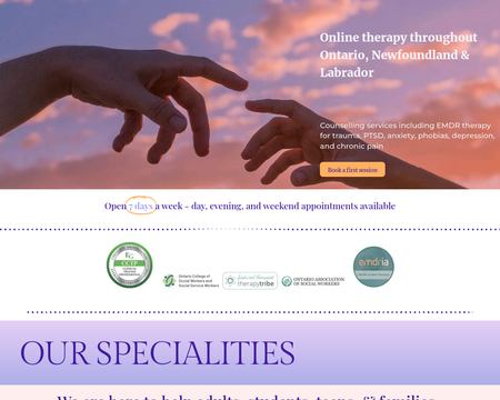 website thubmnail of Skytherapies.ca