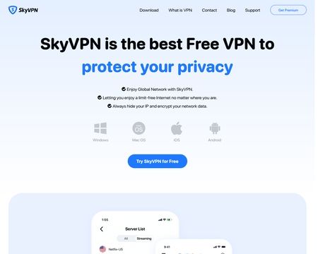 website thubmnail of Skyvpn.net