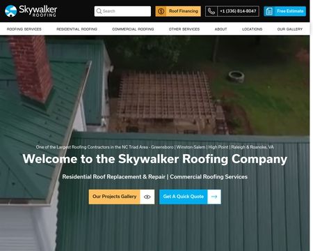 website thubmnail of Skywalker Roofing