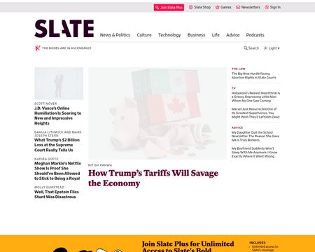 website thubmnail of Slate