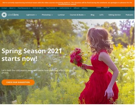 website thubmnail of Sleeklens