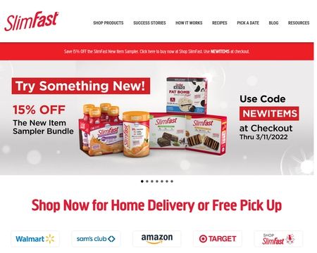 website thubmnail of SlimFast