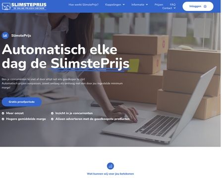 website thubmnail of Slimsteprijs.nl