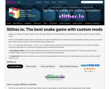 Slither with friends Chrome extension - Play Slither with friends