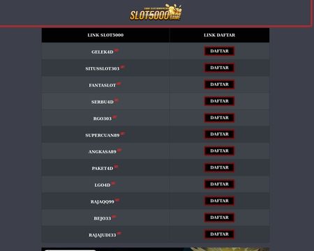 website thubmnail of Slot5000.game