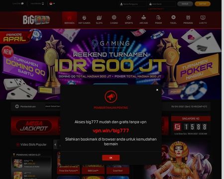 website thubmnail of Slotsbig777.co