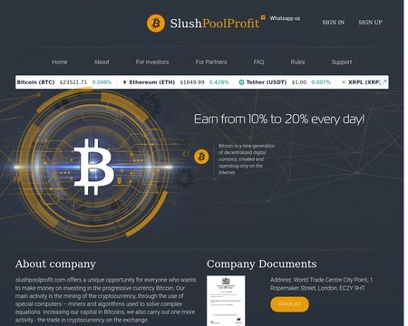 website thubmnail of Slushpoolprofit