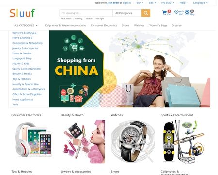 website thubmnail of Sluuf