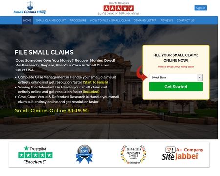 Small Claims Filing